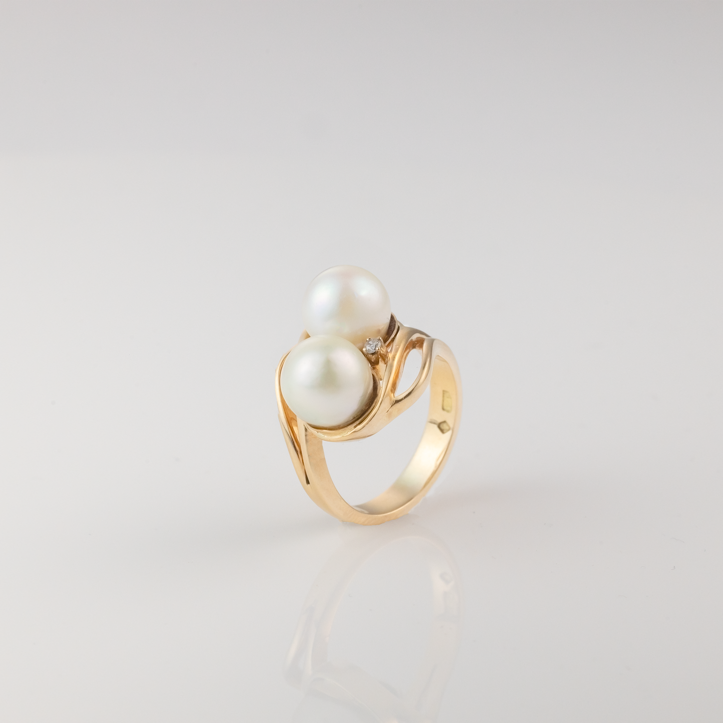 Twin Pearl Ring