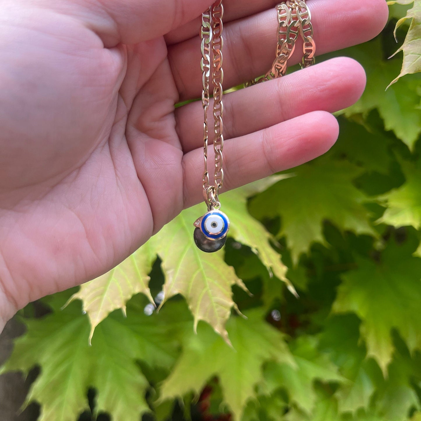 Evil Eye pendant in 14kt