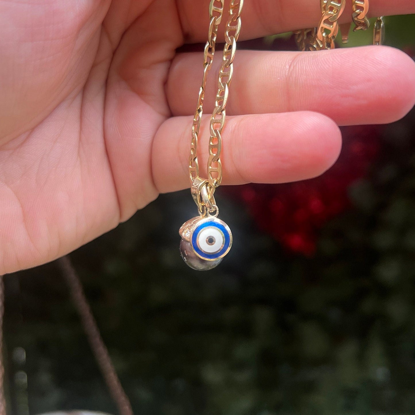 Evil Eye pendant in 14kt